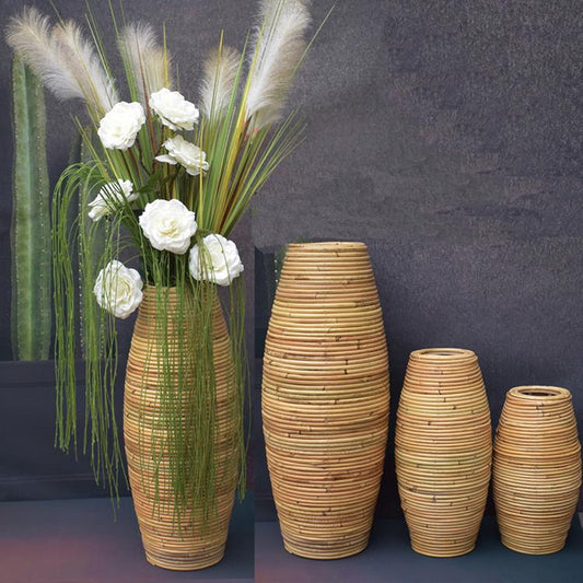 Doce Casa - Natural Color Indonesian Rattan Vase
